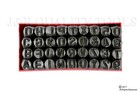 36 Pc 3 8  Steel Metal Punch Letter   Number Stamp Stamping Kit Set With Case