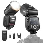 Us Godox V100n V100 Nikon 2 4g Ttl Round Head Flash Speedlite For Nikon Cameras