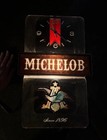 Michelob Vintage Beer Medallion Clock Bar Light Sign Wall Decor