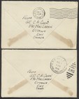 1946 Pair Of Toronto And London To Cleveland Flight Covers Aamc  4613  A