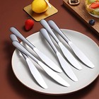 Dinner Knives Set Of 6  Stainless Steel Shiny Mirror Dinner Knife  A  6 Pieces