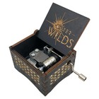 Outer Hand Crank Wilds Music Box Antique Vintage Craft Unique Laser Musical B   