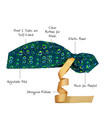 Scrub Hat  Ponytail Scrub Cap  Surgical Cap  Ponytail Scrub Hat  Scrub Cap