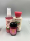 Bath   Body Works Strawberry Pound Cake Gift Set S 3 Travel Mini  538b