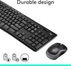 Logitech Mk270 Wireless Keyboard   Mouse Combo 2 4ghz For Pc Laptop     Black