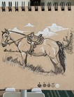 Custom Pet Portrait Original Horse Animal Ink Drawing From Photo