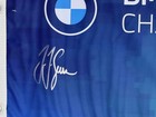 J j Spaun Signed Bmw Championship Golf Pin Flag Fedex Autograph Bas K47