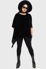 Kihilist Lurid Top Shirt Xs-s Black Top Misc Long Sleeve Women New Goth