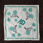 New Harley Davidson Scarf Cream Green Logo Spell Out Spirit Since 1903 21x21