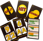 Blackjack Strategy Flashcards For 4 6 8 Decks Dealer Hits Soft 17 Practice Cards