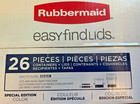 Rubbermaid Easy Find Lids 26 Piece Food Storage Container Set Blue Color-plastic