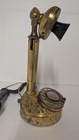 Vintage Candlestick Rotary Telephone Brass Patina Desk Phone