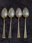 Antique Sterling Silver Spoons Lot set Of 4 very Nice apprx 5 1 4  Long  4143
