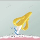 Banana Shape Baby Teether Bpa Free Silicone Teething Toothbrush For 4 Pack 