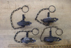 5 Antique Blake Lamb   Co Hawkins Co  South Britain Conn No  2 Spring Traps vgc