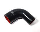 4-ply Reinforced 2 -2 25  Id 90 Degree Elbow Reducer Coupler Silicone Hose Black