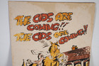1973 Vietnam Army Recruiting Poster W  Anti-recruiting Drawing On Back 