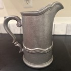 Wilton Pewter Pitcher Queen Anne Pattern Mount Joy Usa 9  Tall Ice Spout Vintage