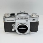 Vintage Miranda Sensorex Ii 35mm Slr Film Camera Body With Case Aic Silver Black