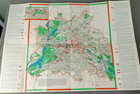 Vintage 1962 Berlin Folding Fold-out  Map Travel Guide Advertising Brochure