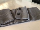 1 Panel Gray 36x96 Inch Lined Heavy Thick Blackout Grommet Window Curtain Drape