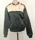 Texaco Havoline Jacket Vintage Satin Racing Black Embroidered Lined Mens Size M
