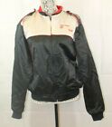Texaco Havoline Vintage Jacket Mens Satin Racing Black Embroidered Lined Size M