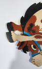 Vtg Dolly Toy Company Wall Hangings Western Horse Boy Cow Hat Lot Of 4