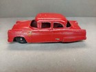 Steel Toy Vintage Tootsie Toy Red Car Sedan Pressed Steel Toy