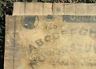 Antique Folk Art Wooden Ouija Board Jm Simmons Halloween Witch   Black Cat