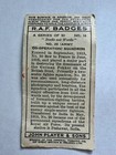 Raf Badges - No  20 Army Co-operation  Squadron - Card   14  players Cigarettes 