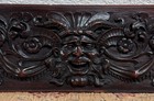 Antique 19th C  Carved Mahogany Floral Panel Man Beast French Renaissance  2