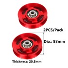 14pcs Aluminum Alloy Pulleys Bearing Wheel Cable Machine Gym Fitness Equipment