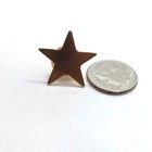 Vintage Five Point Star Lapel Pin Achievement Award Recognition Polished Metal