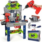 Kids Tool Bench Set With Electric Drill  Realistic Tools  Construction Playset F