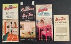 1960 Vintage 4pc Lot Keystone Paint Sample Brochures Slikup Key-tint Key-tex
