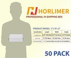 Horlimer 7x5x2 Small Shipping Boxes Set Of 50  White 7  X 5  X 2  