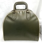 Amf Vintage Green Bowling Bag Single Ball Retro Vinyl Top Carry