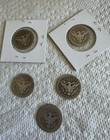 Five Barber Quarters All 0 9 Silver