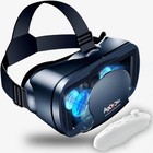 Adjustable 3d Vr Headset With Controller - Hd Virtual Reality Glasses For 5-7  P