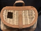 Vintage Danielson Co  No  8315 Rattan Creel Fishing Woven Carry  new  15 Inch