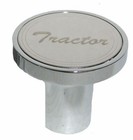 Knob Set Tractor Trailer Screw On Cursive For Peterbilt Kenworth Freightliner