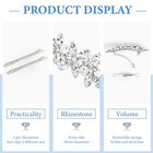 4pcs Crystal Rhinestone Flower Hair Clips French Hairpins Wedding Barrettes