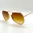 Large Aviator Sunglasses Brown Lens Women s Men s Metal Frame Vintage Retro New