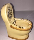 Vintage Florida Rest Your Ash Toilet Novelty Souvenir Ashtray Florida Map Gift  