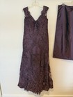 Ivonne D Mon Cheri Mother Of The Bride Dress Size 12 And Shaw     Faded Plum