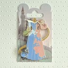 Disneyland Paris Aurora Dress Pin With Fairies Dlp Sleeping Beauty Glitter New