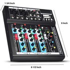 Professional Audio Mixer Sound Board Console System Interface 4 Channel Digital 