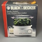Black Decker Handy Steamer Food Steamer Rice Cooker Hs80 White Kitchen Appliance