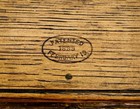 Antique 1889 Singer Sewing Machine Oak Wood Folding Puzzle Box With Attachments